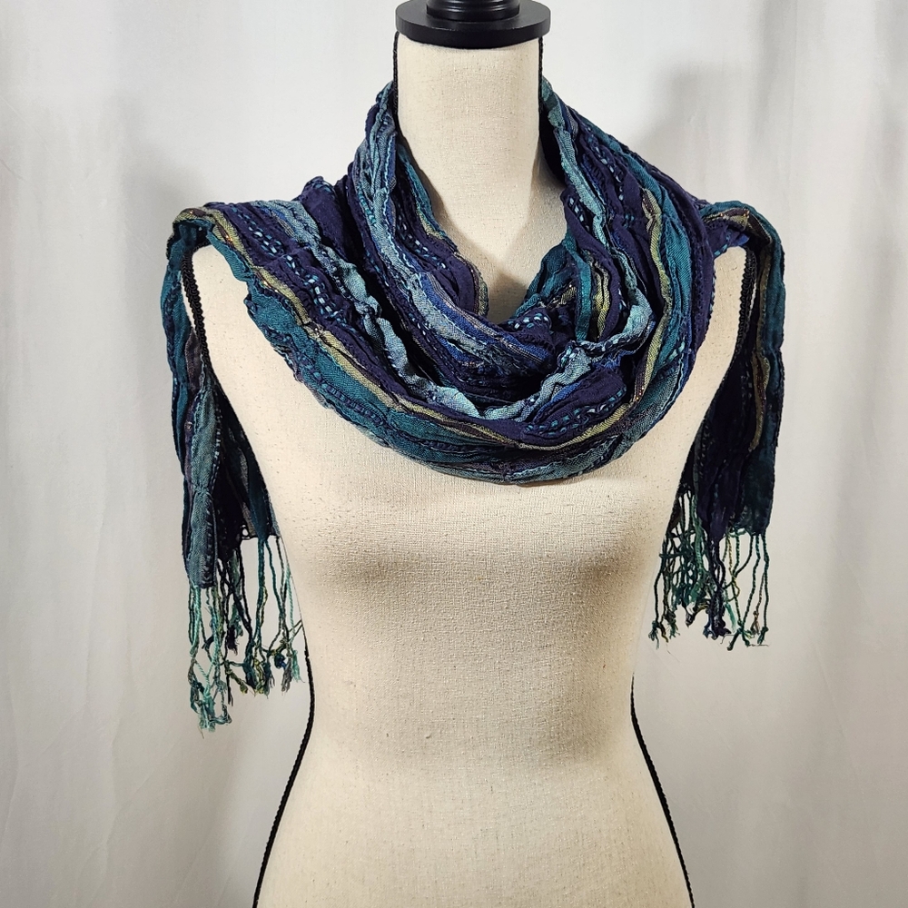 Rayon Blend Fringe Scarf